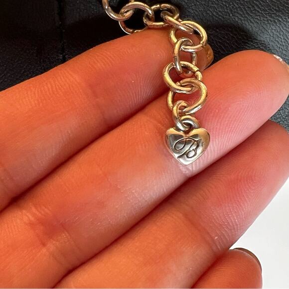 Brighton New Wave Blue Aqua Green Opalite Shell Retired Necklace 12" - 15" - Picture 4 of 4